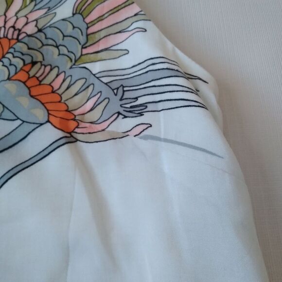 Forever 21 Light Blue Floral Pattern Sleeveless Mini Shift Dress Women's Small - Picture 8 of 12